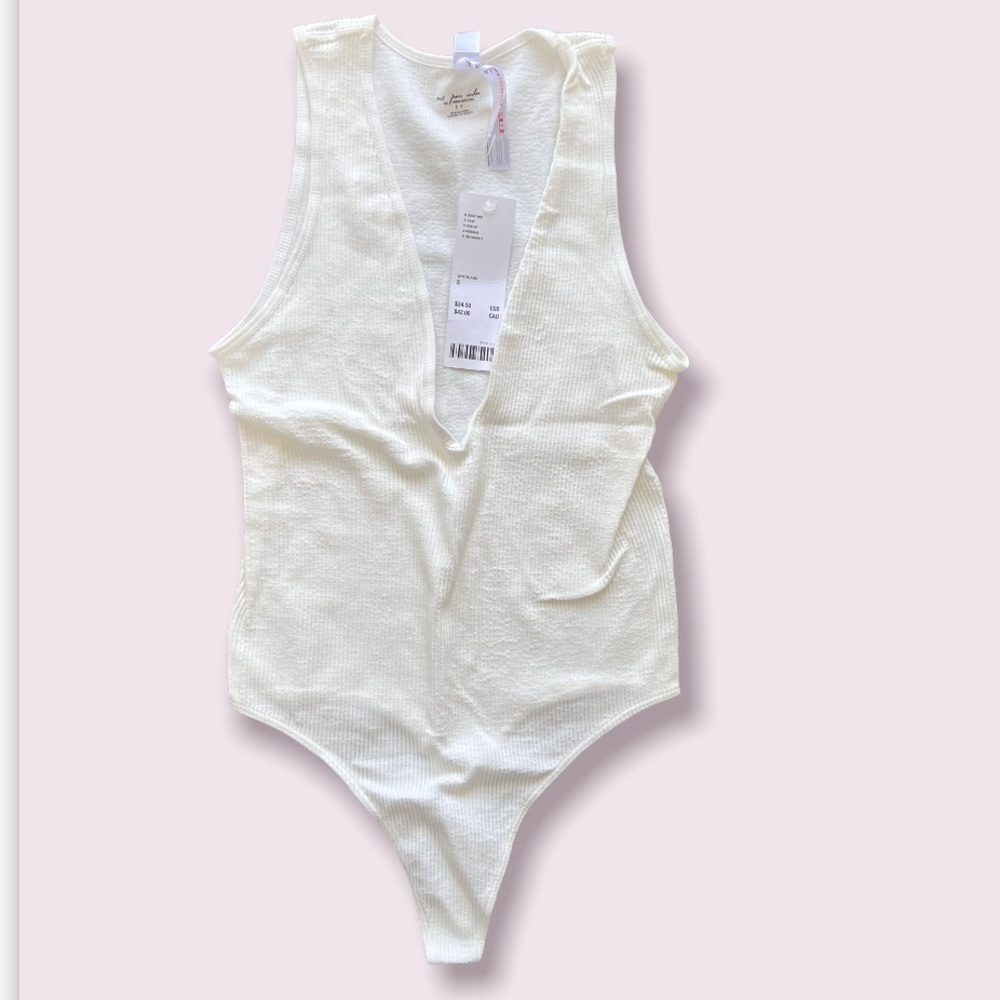 Urban Outfitters White Out From Under Ribbed Bodysuit